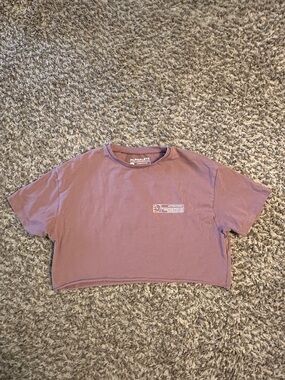 Alphalete Dusty Mauve Cropped Tee
